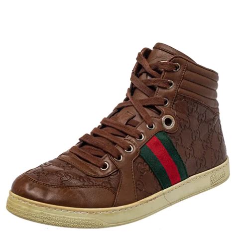 bruine leren schoenen gucci|Dames Gucci Sneakers / Gympen .